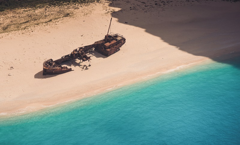 Shipwreck - Blue Caves